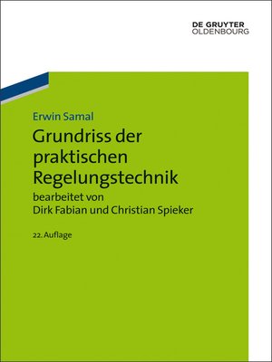cover image of Grundriss der praktischen Regelungstechnik